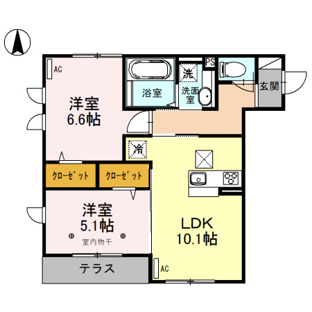 ティルタ　アユの間取り