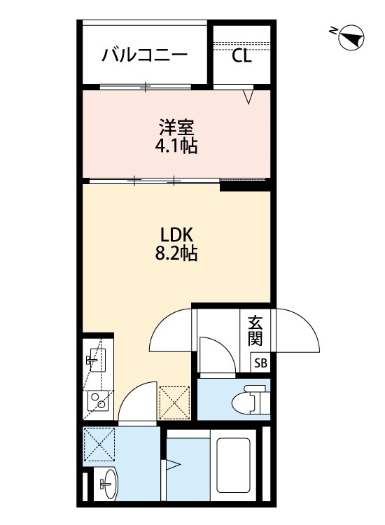 ルアナ新神戸の間取り