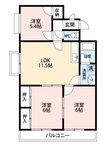 シャンピア　　　刈谷市近郊の賃貸はクラスホームの間取り