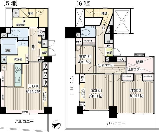 ウィング本牧の間取り