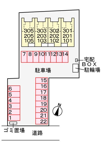 ルピナス　ココ　　刈谷市近郊の賃貸ならクラスホーム刈谷店の駐車場