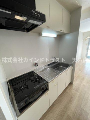 扇町第2マンションのキッチン|きれいなキッチンです