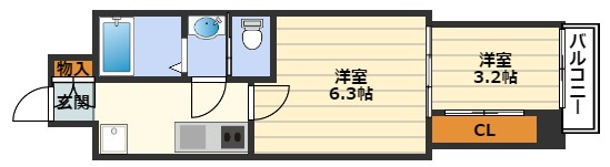 セレニテ梅田ルフレの間取り