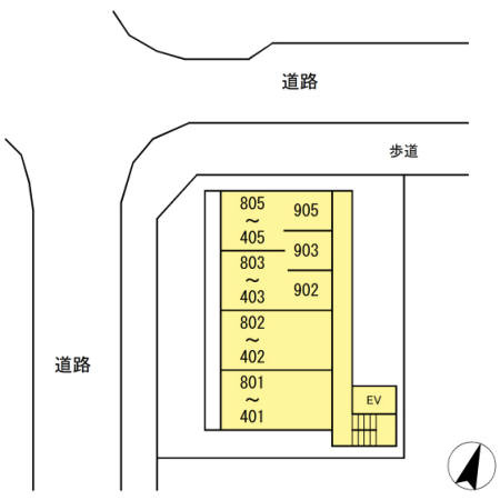 Gran Crabの区画図