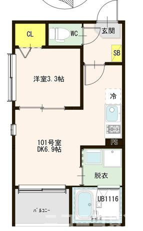 【間取り】 | Luxe一之江