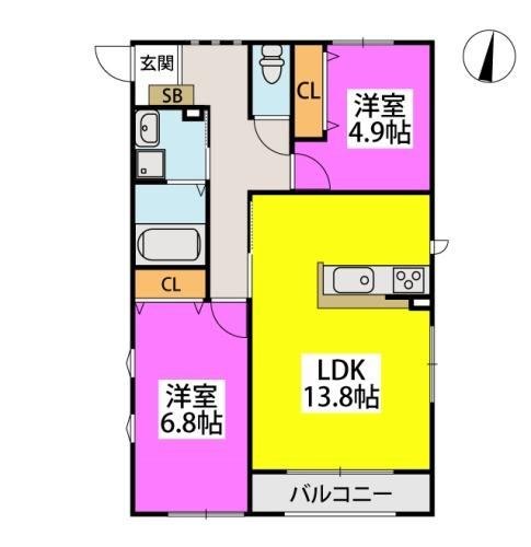 TASHIMARTERRACEの間取り