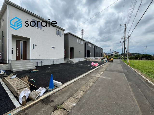 日高市中鹿山第7　全10棟　新築戸建　クレイドルガーデンの前面道路含む現地写真|9/1撮影