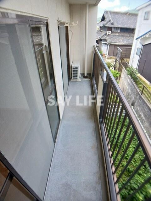 上田マンションのバルコニー