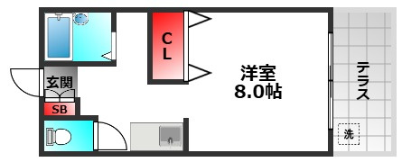 延明ハイツの間取り
