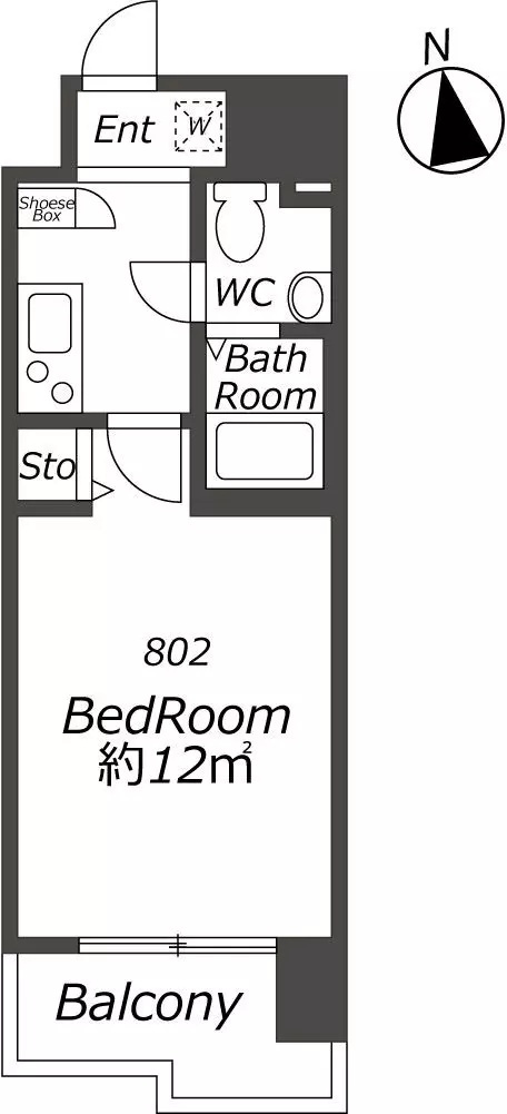 AP472 エコロジー鶴舞レジデンス 802の間取り|

