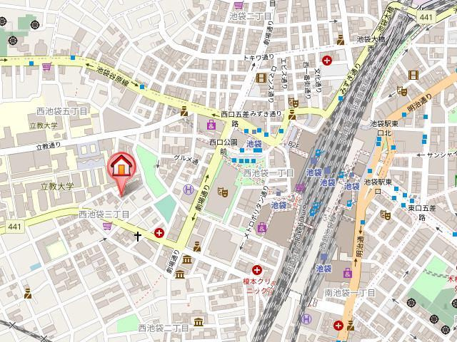 フロラ・トシマの地図