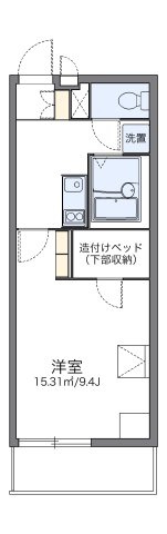 レオパレス夕映えの間取り