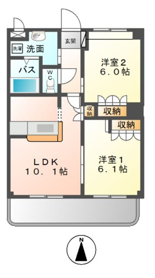 【間取り】 | ベルファミーユ１