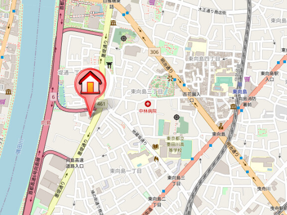 ブライトレジデンスの地図