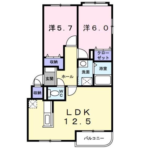 ムーンライト月寒の間取り