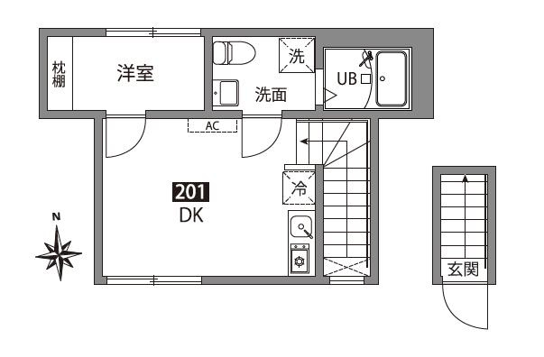 (仮称)お花茶屋1丁目新築アパートの間取り|間取り図