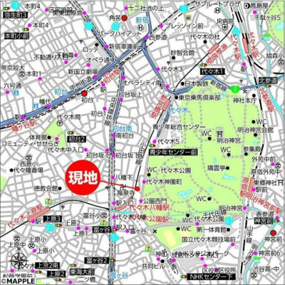 【地図】 | アルベリ代々木公園