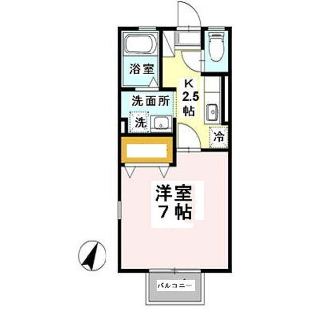 岐阜市柳津町下佐波２丁目のアパートの間取り