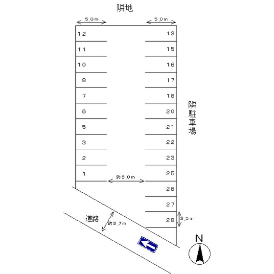 加納駅北パーキングの間取り