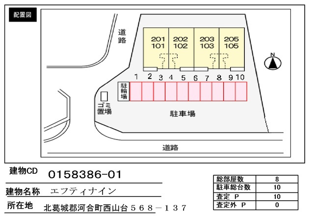 エフティナインの駐車場