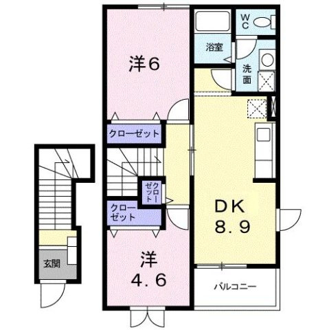 ウィルモアⅡＡの間取り