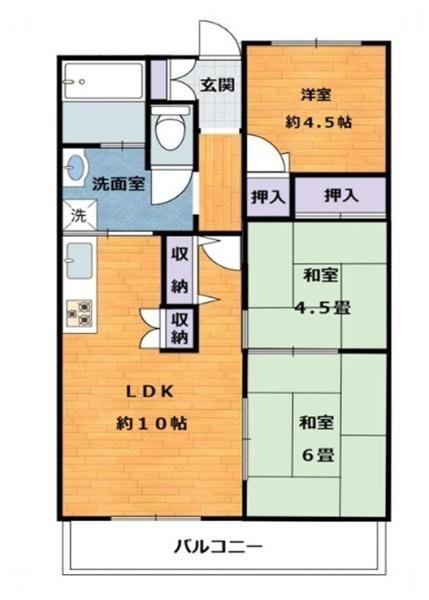 プレステージ東高松の間取り