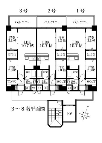 【間取り】 | モダンパラッツォけやき通り