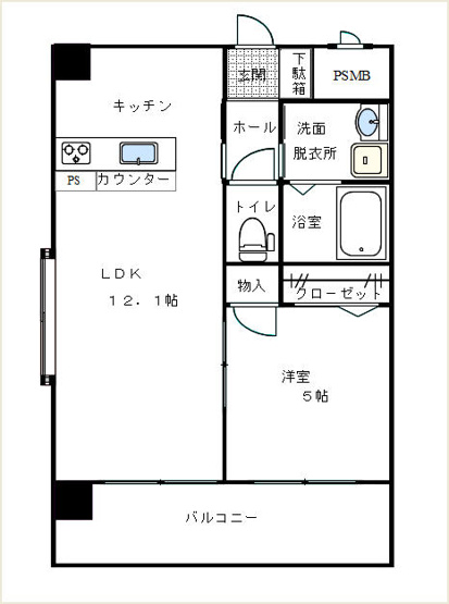 【間取り】 | スタンドリバー博多駅南