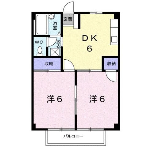 【間取り】 | ハイツＩＳＨＩＧＵＲＯ