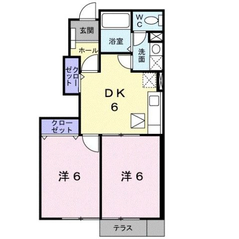 【間取り】 | グレーヌⅡ