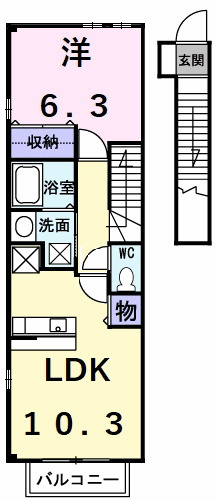 フリーデＷＡＧＯの間取り