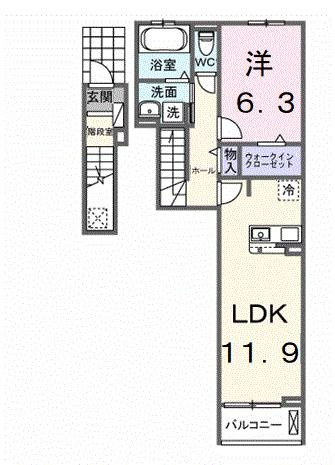仮称　シエル白岡　Ⅰの間取り
