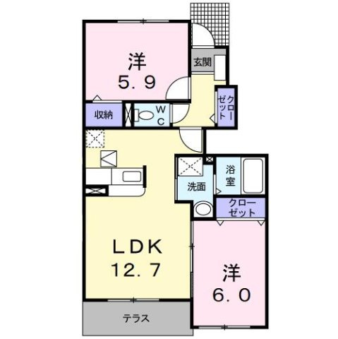 ベッラカ－サの間取り