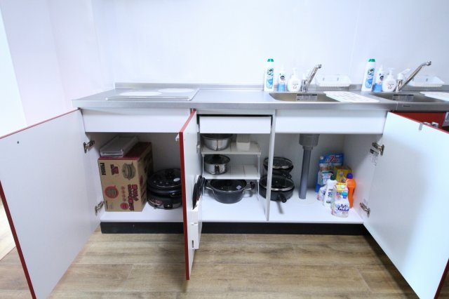 わんにゃんハウス新小岩のキッチン|食器類完備。食器類が一式、完備されていますので、ご自身でご準備する必要もありません。