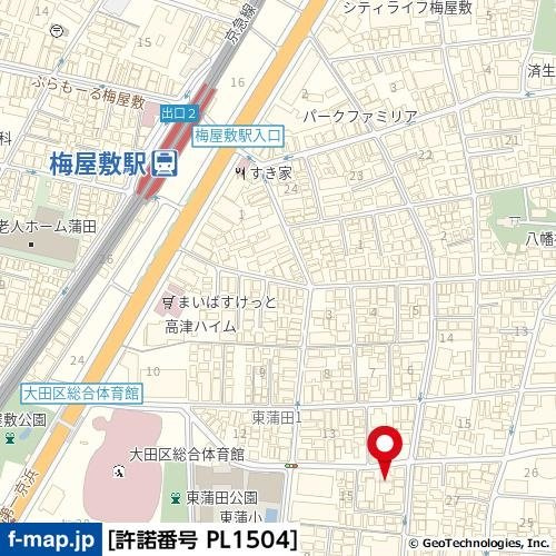 エクセレント蒲田の地図