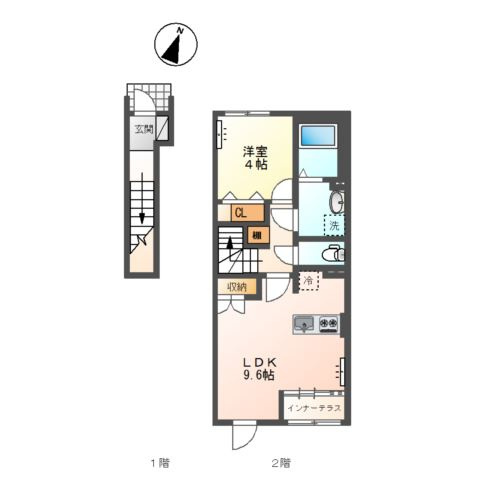 仮）太田市西本町アパート新築工事の間取り