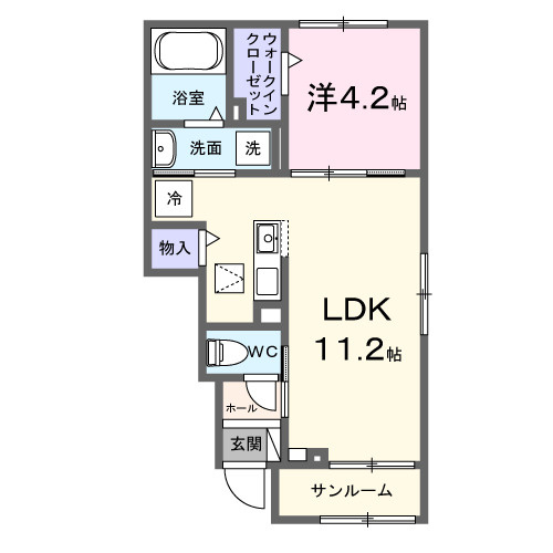 クルールＥの間取り