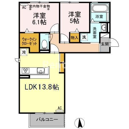 プリムヴェールの間取り