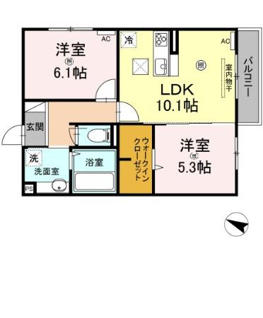 リベルテ上泉の間取り