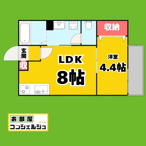 CASA　MEDIO(カサメディオ)の間取り