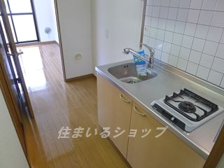 ドリームシャトー深川のキッチン|１口ガスコンロ・浄水器一体型シャワー水栓