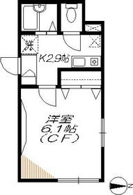 ローズ山王の間取り|★角部屋２面採光です★