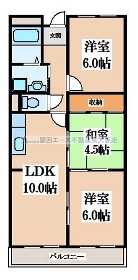 【間取り】 | ガーデンフラットカメリア