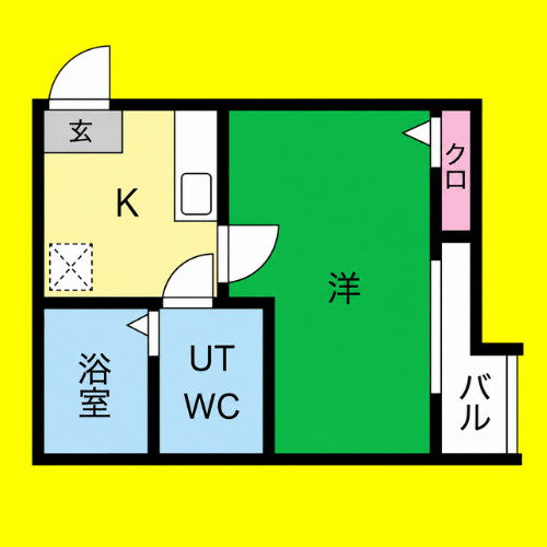パルティール名塚　名古屋市賃貸　仲介手数料無料の間取り