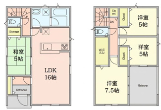【間取り】 | 紫原5丁目戸建て　第33-2号棟