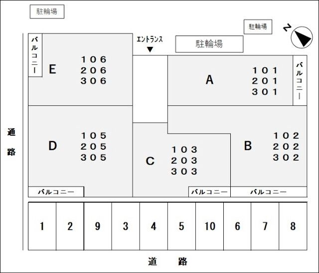 ＬＡＮＤＳ（Ｋ－１５９）の区画図