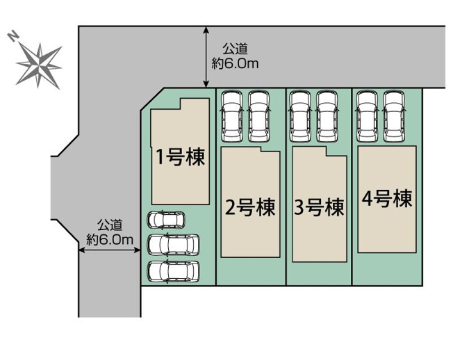 【区画図】 | 豊橋市佐藤4丁目 新築一戸建て 2号棟 | 2号棟の区画図です