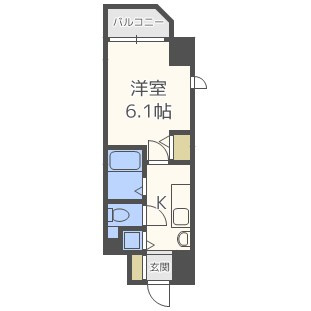 プレサンス堺筋本町フィリアの間取り