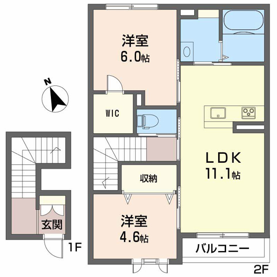 【間取り】 | ヴィラ 愛大医学部北