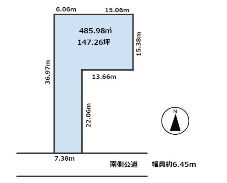 館林市 松原１丁目（館林駅） 住宅用地